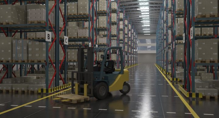 Warehouse Scene 3D Model