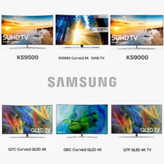 3D Samsung New TV Collection 2017 model 3D Model