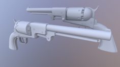 Colt Dragoon Revolver 3D model 3D Model