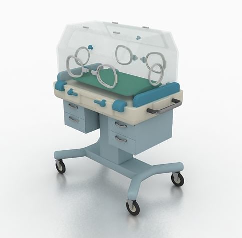 Neonatal incubator 3D Model