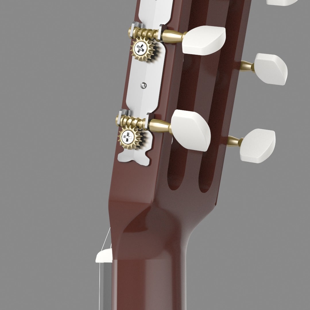 Acoustic guitar 3D Model