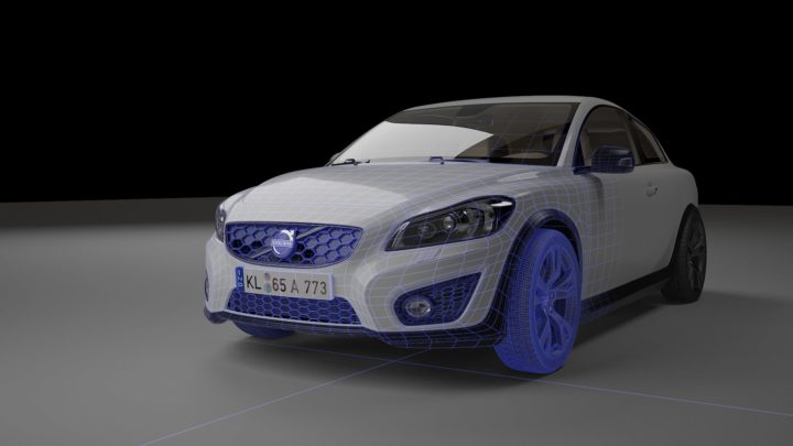 Volvo_C30_BEV render ready HQ model Vray 3D Model