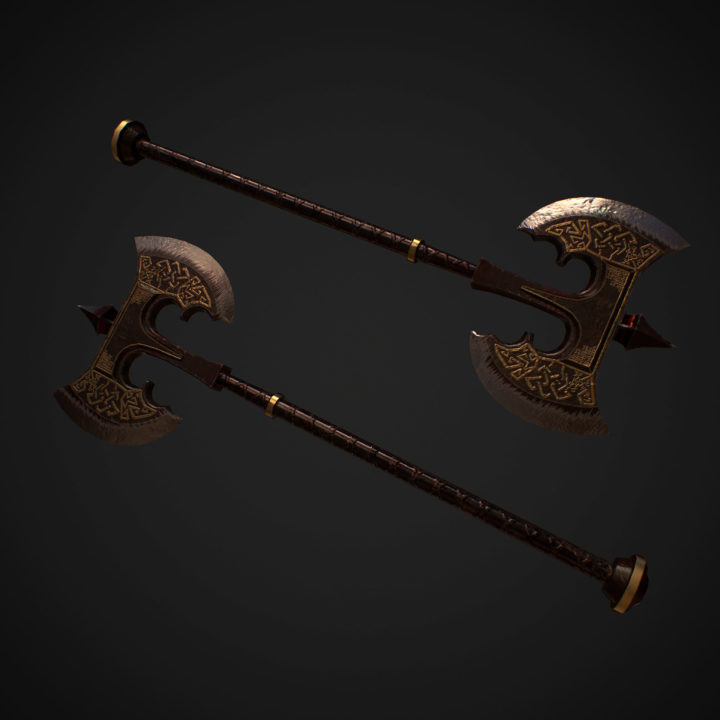 Medival Axe 3D Model