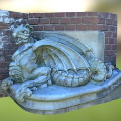 Gargoyel at the Helsinborg castel						 Free 3D Model