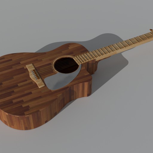 Guitar						 Free 3D Model