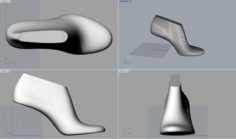 Woman Shoe Last Pack 02 3D Model