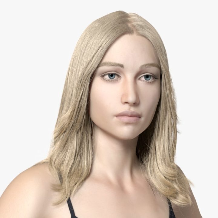 European Model Lady 3D Model