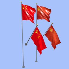China Flag 3D Model