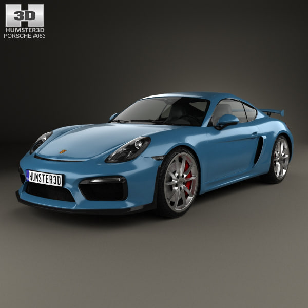 3D Porsche Cayman GT4 2014 3D Model