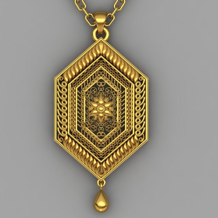 3D Necklace pendant 3D Model