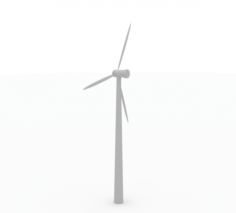 Wind power plant Free 3D Model
