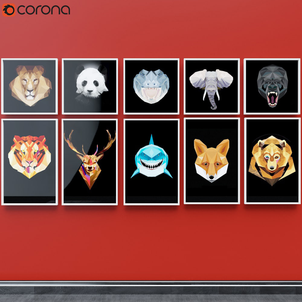 3D Series of Low-Poly Animals 3D Model