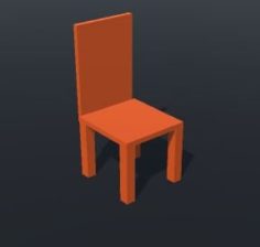 Solid Color Chair Free 3D Model