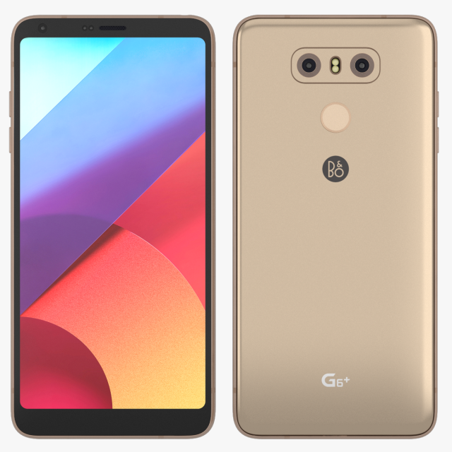 LG G6 Plus Optical Terra Gold 3D Model