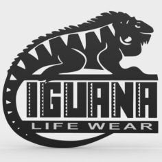 Iguana logo 3D Model