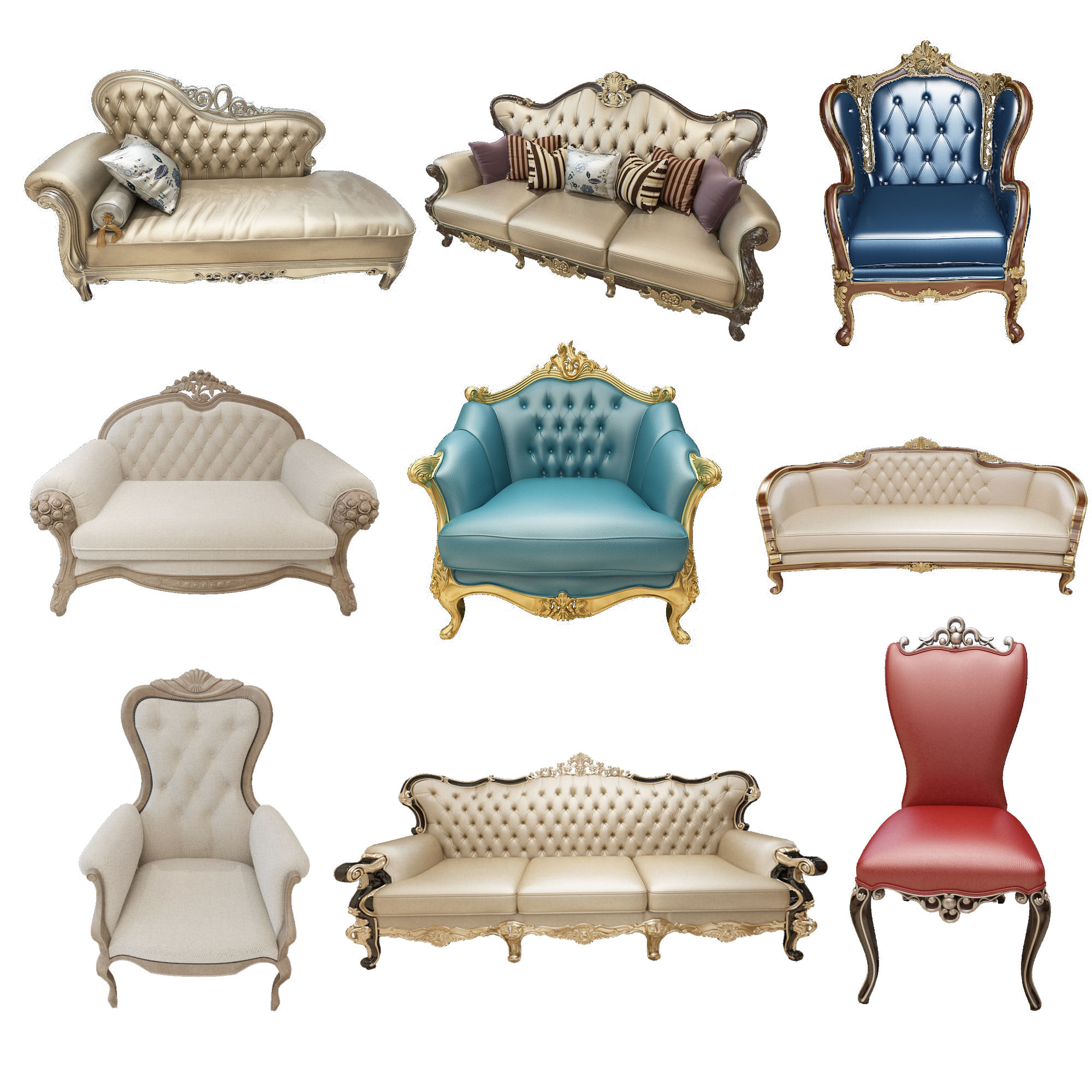Furniture collection 3D Model