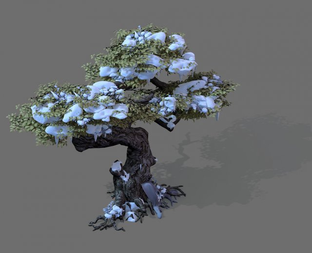 Game Models – Snow – Trees 01 3D Model