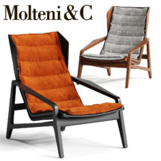 Molteni&C D.156.3 Armchair 3D Model