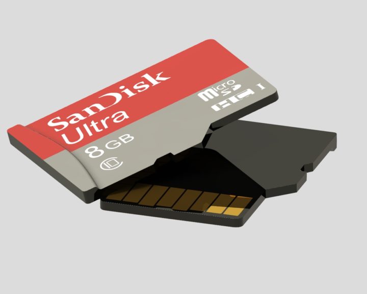 sandisk ultra 8gb microsd 3D Model