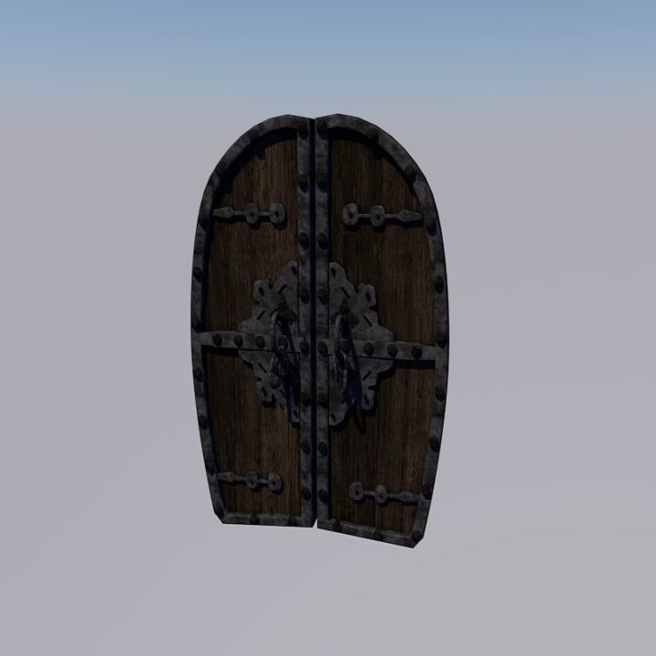 Medieval door 3D Model