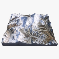 Everest Mountain Range 3D 3D Model