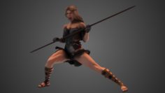 Amazon Warrior 3D model 3D Model