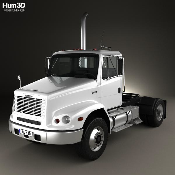 Freightliner FL112 Tractor Truck 2-axle 2003 3D Model