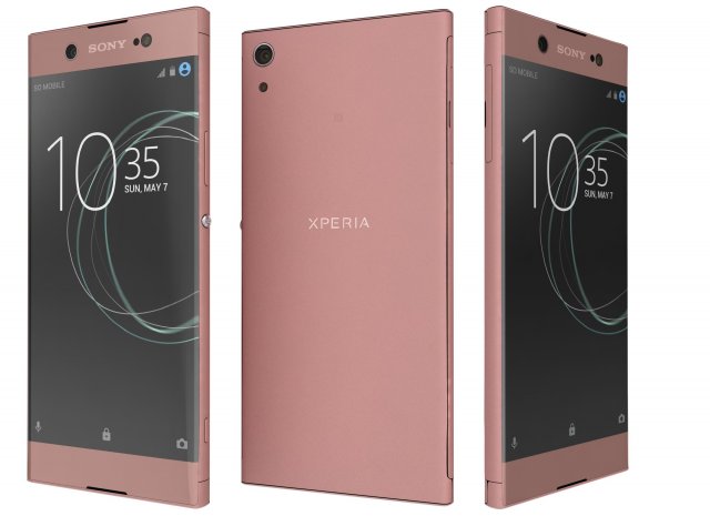 Sony Xperia XA1 Ultra Pink 3D Model