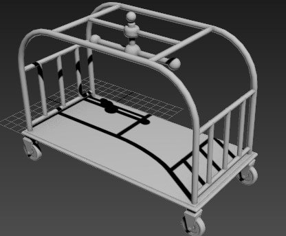 HotelLagguageCarts 3D Model