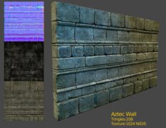 Aztec wall 3D Model