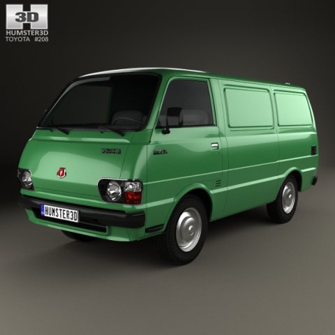 Toyota Hiace Panel Van 1977 3D Model