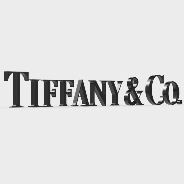 Tiffany logo 3D Model
