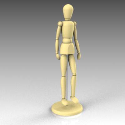 Artist mannequin 3D Model