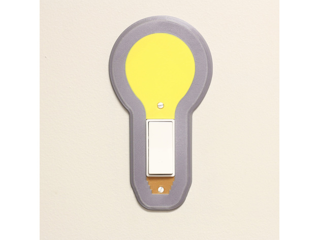 Multi-Color Light Bulb Switch Cover 3D Print Model