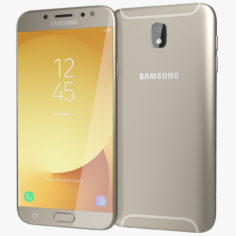 3D model Samsung Galaxy J7 2017 Gold 3D Model