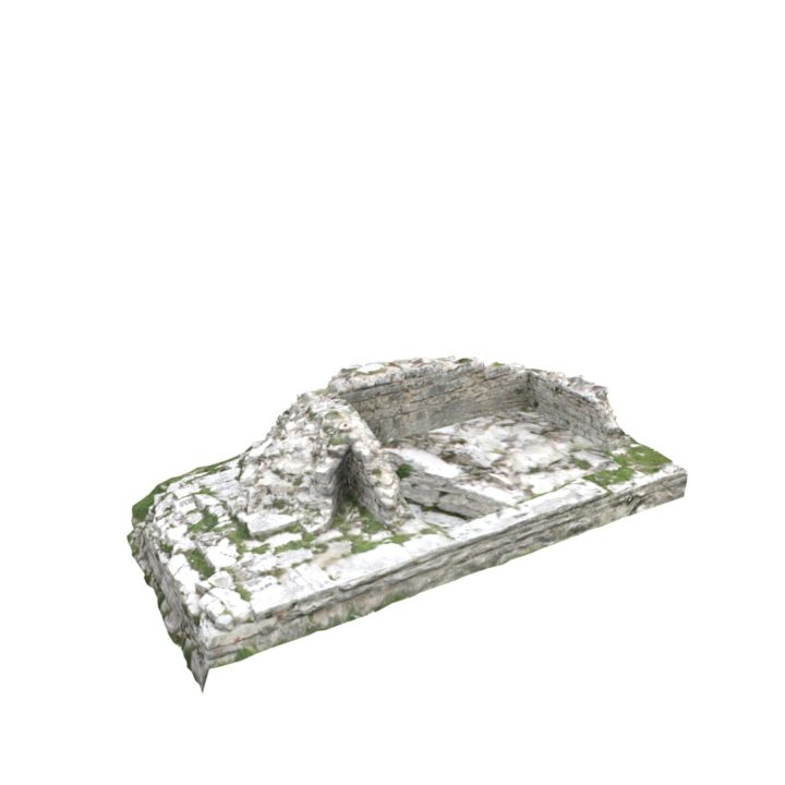 3D model Ruined Wall 13 3D Model