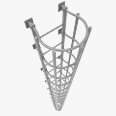 Industrial Ladder Outdoor 3D Model
