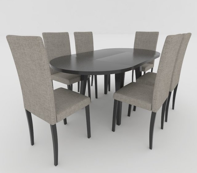 Dining table 1 3D Model