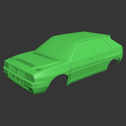 Lancia Delta HF Integrale Evo 1/10 touring car body 3D Print Model