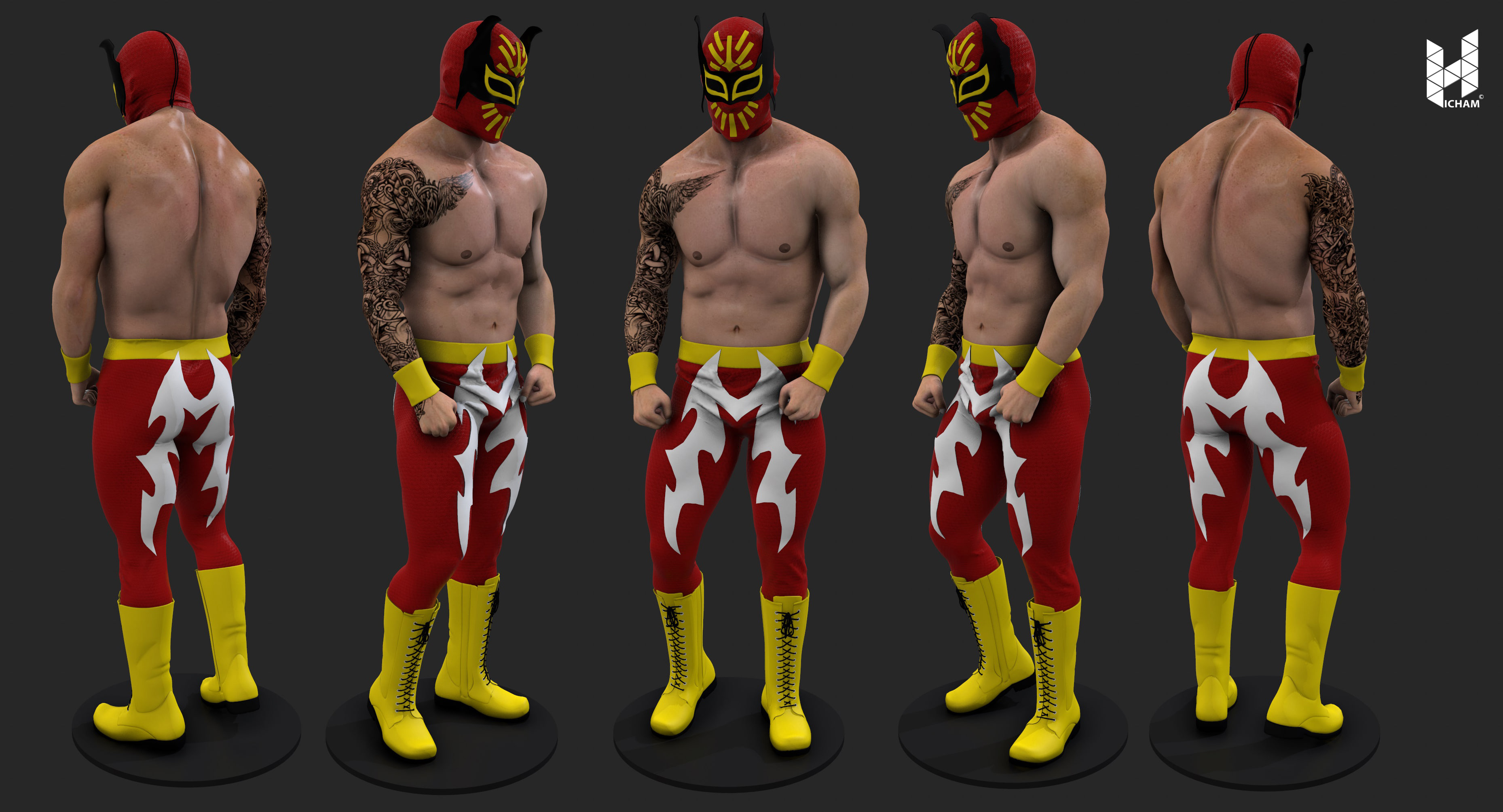 Sin Cara 3D model 3D Model