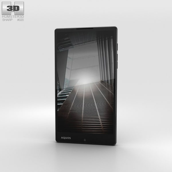 Sharp Aquos Xx Black 3D Model