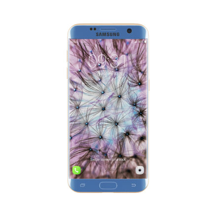 Galaxy S7 Edge Blue/Gold 3D Model