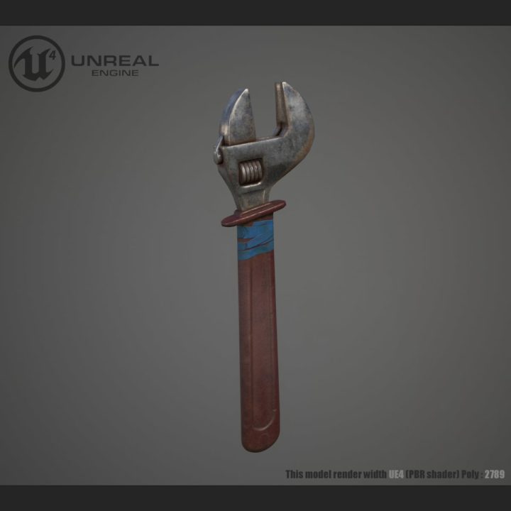 Wrench 3D model 3D Model