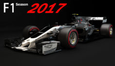 3D F1 Haas VF-17 2017 Update 3D Model