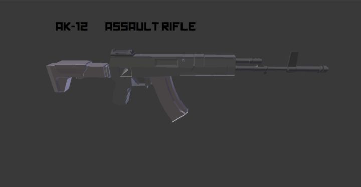 AK-12 Rifle 3D 3D Model