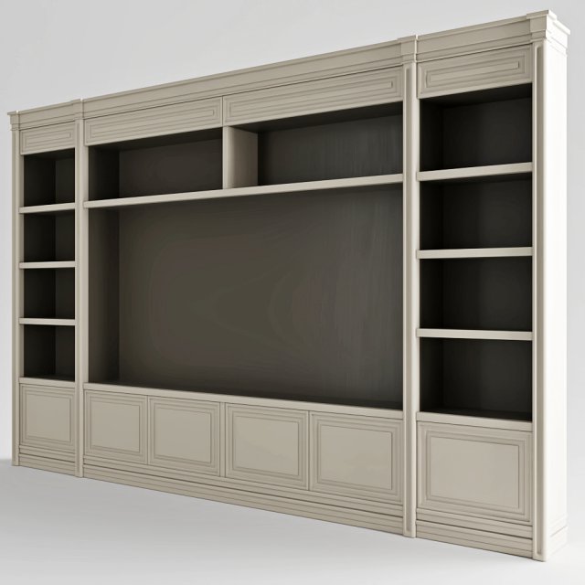 Classic cupboard TV 3D Model