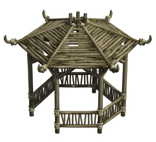 Cangwu Mountain Tribe – Hexagonal Pavilion 3D Model