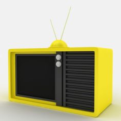 vintage TV 3D Model