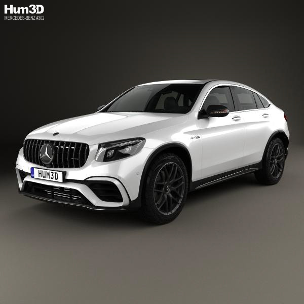 Mercedes-Benz GLC-Class (C253) Coupe S AMG 2017 3D Model