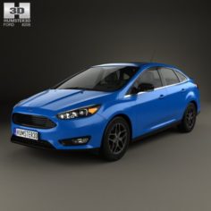 Ford Focus sedan 2014 3D Model